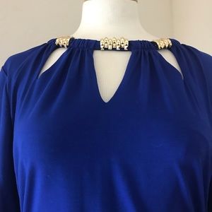 Sz L. Bust 16”, length 42”. Lined. Brand Cache.
